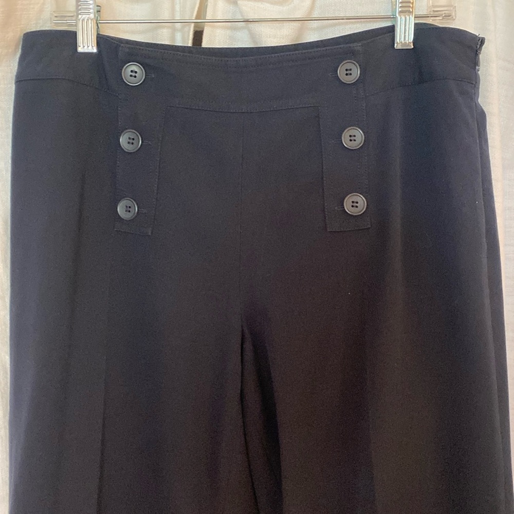 LOFT Navy Sailor Wide Leg Pants  Size 8